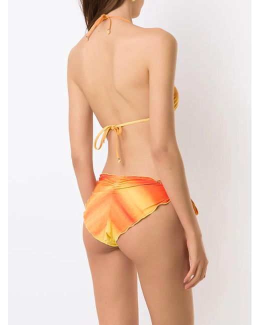 Amir Slama Orange Gradient Bikini Set