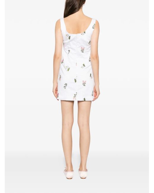 Cynthia Rowley White Embroidered Mini Dress