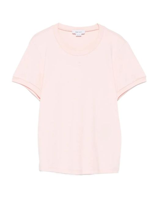 McQueen Pink Crew-Neck T-Shirt