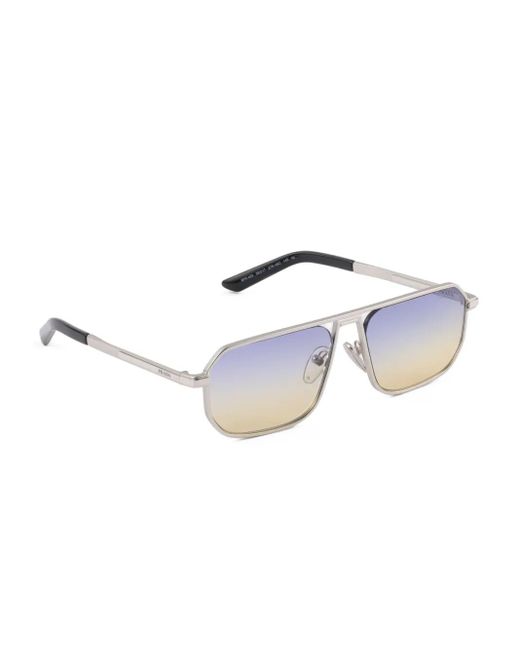 Prada Blue Pilot-Frame Sunglasses for men
