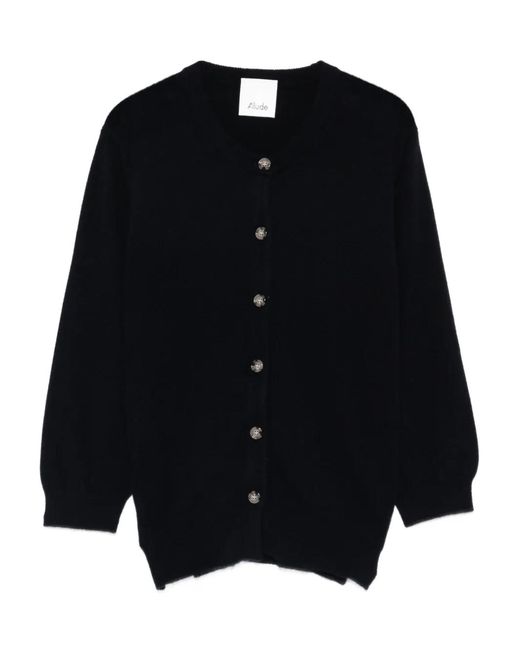 Allude Black Cardigan Mit Knöpfen