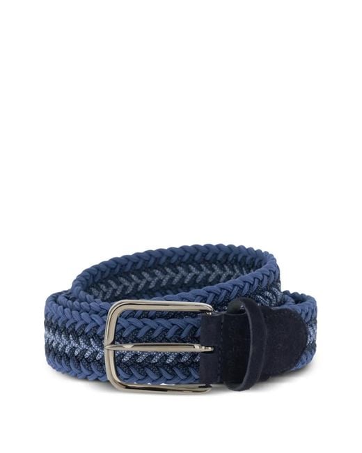 Boggi Blue Woven Belt for men
