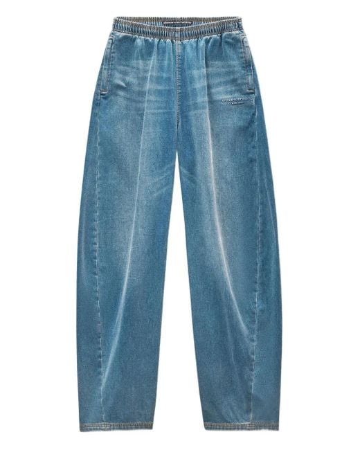 Alexander Wang Blue Joggingshorts Mit Kordelzug
