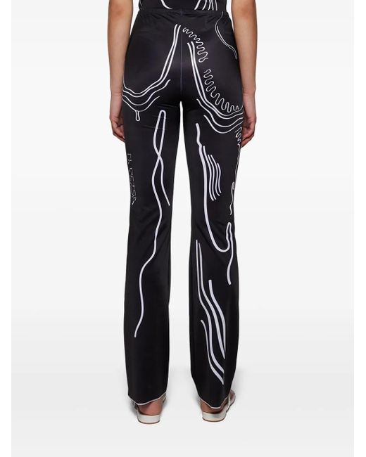 DI PETSA Black Printed Trousers