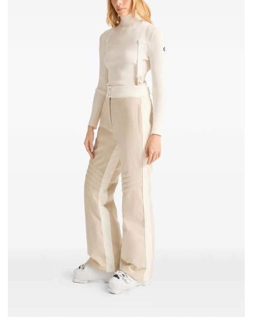 Fusalp White Button-Fastening Ski Bottoms
