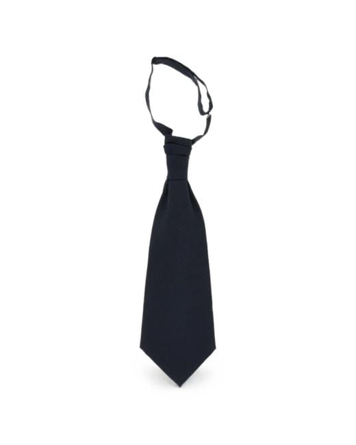 Corneliani Blue Striped Ascot Tie for men