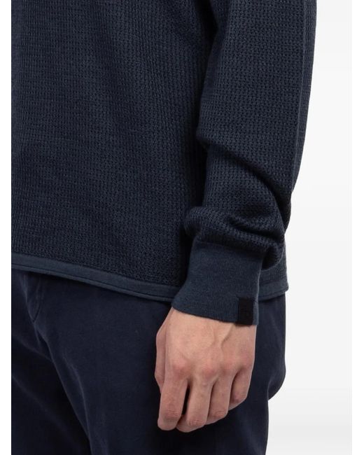 Rag & Bone Blue Gregory Waffle-Knit Sweater for men