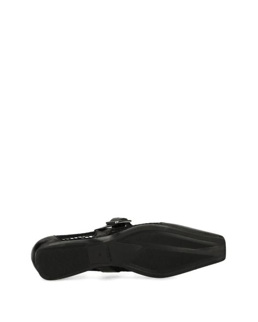 Vagabond Black Wioletta Buckle-Fastening Mesh Ballet Flats