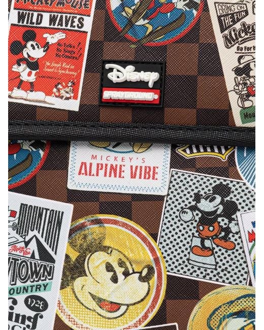 Sprayground Black X Disney Checkerboard Messenger Bag