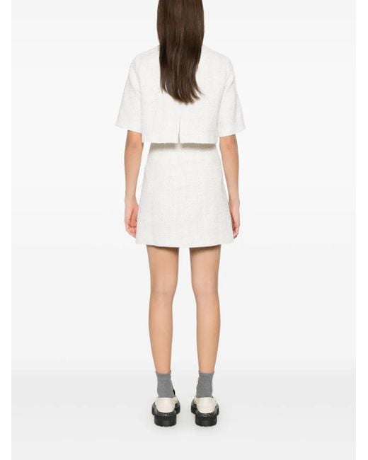 Ensemble-Robe En Tweed Maje en coloris White