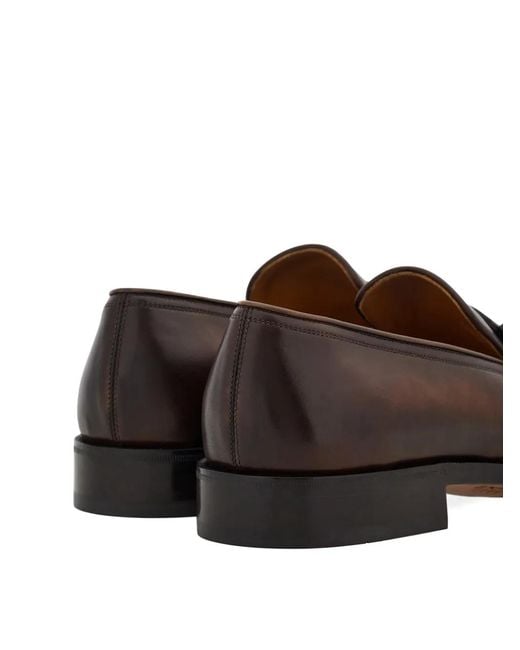 Ferragamo White Gancini Ornament Moccasins for men