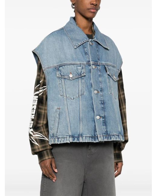 Haikure Blue Denim Gilet