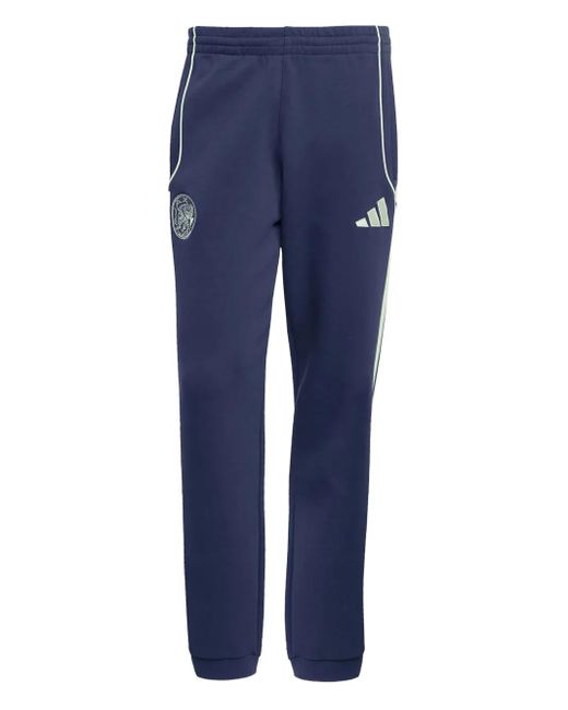 Pantalones de chándal bordados con tres rayas Adidas de hombre de color Blue
