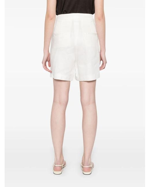 Iris Von Arnim リネン ショートパンツ White