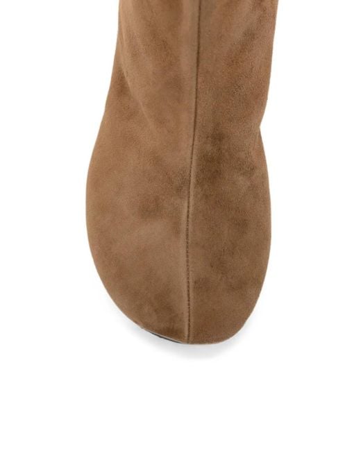Proenza Schouler Brown Suede Block-Heel Ankle Boots