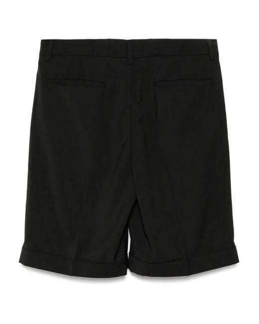 Barena Black Wool Bermuda Shorts for men