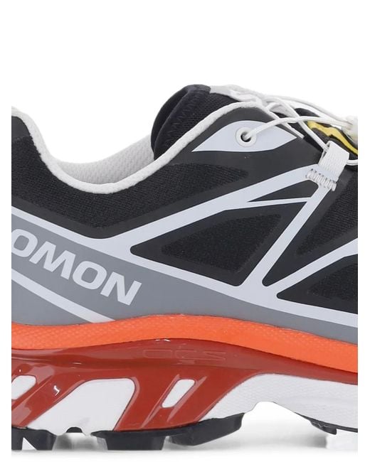 Salomon White Xt-6 Low-Top Sneakers