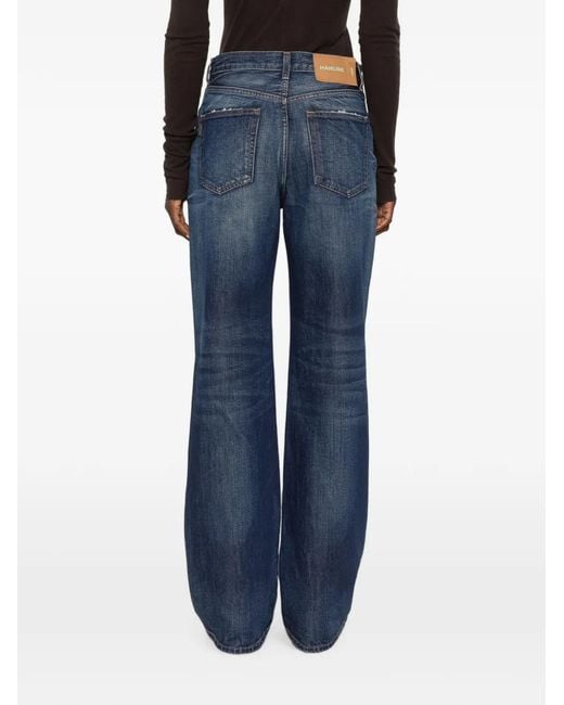 Haikure Blue Faded Whiskered Jeans