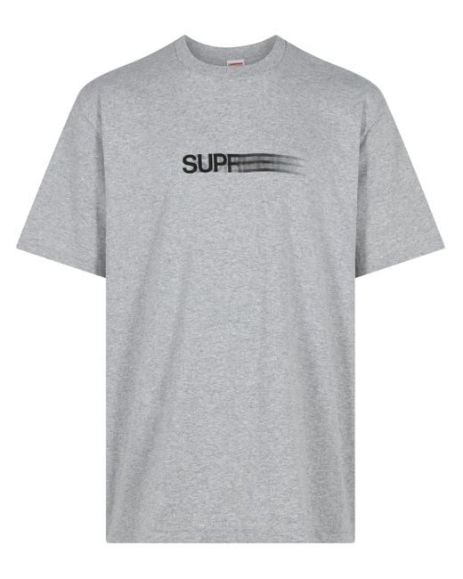 Supreme Gray Motion Logo "Ss23