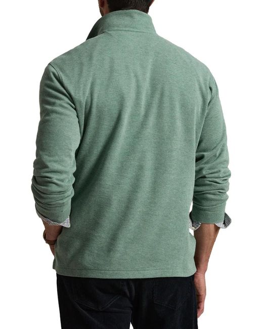 Polo Ralph Lauren Green Estate-Rib Quarter-Zip Sweater for men