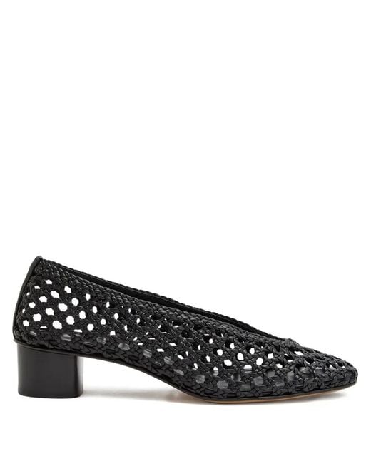 Le Monde Beryl Black 40Mm Woven-Leather Pumps
