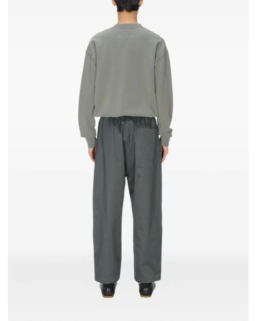 Maison Margiela Gray Half-Zip Sweatshirt for men
