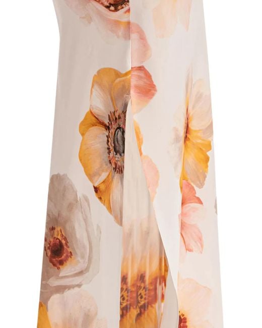 SLEEP NO MORE White Camisole-Kleid mit Blumen-Print