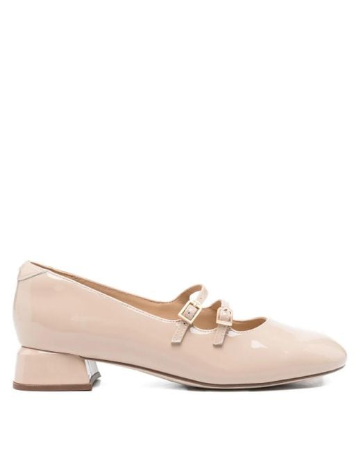 Clarks Pink 30Mm Daiss Buckled Block-Heel Pumps