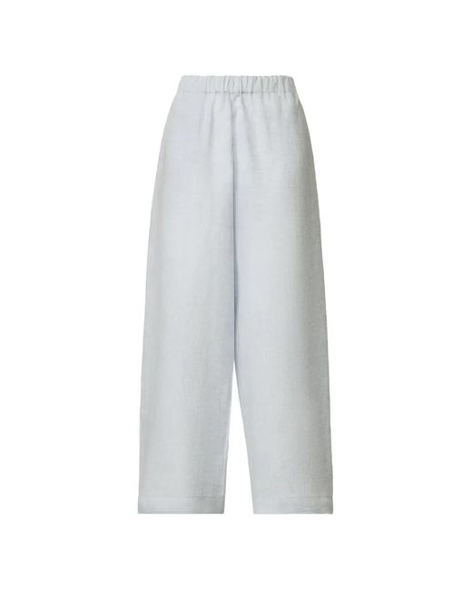 Fabiana Filippi White Elasticated Pocket Trousers