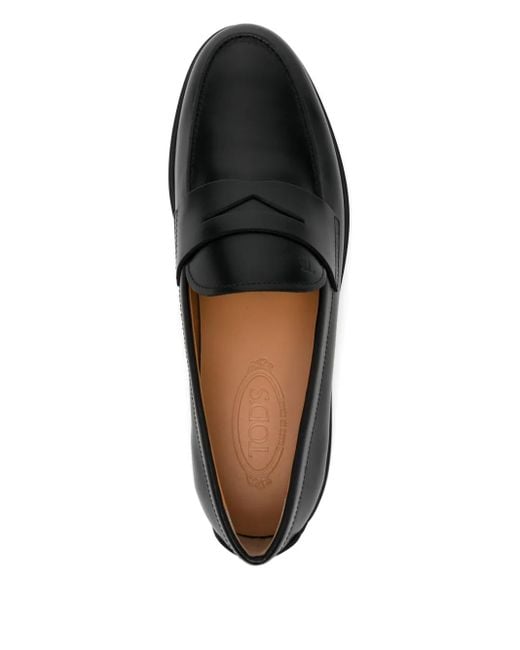 TOD'S ブラックレザー ローファー 中古 TOD'S トッズ レザー