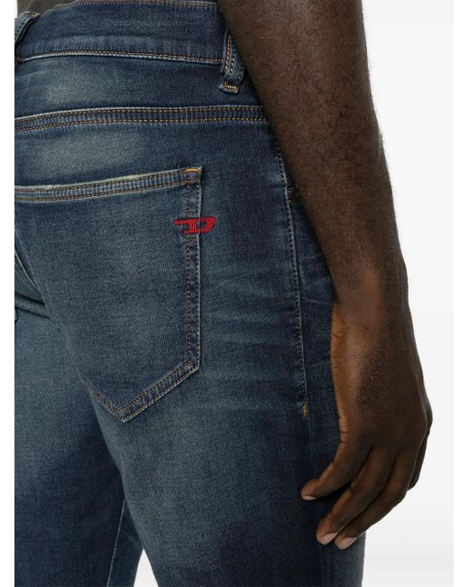 DIESEL Blue D-Strukt Straight-Leg Jeans for men