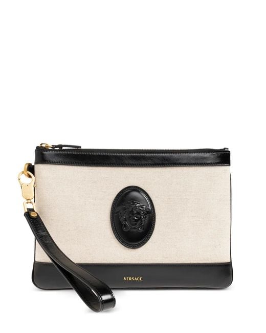 Versace Black Rivière Clutch Bag