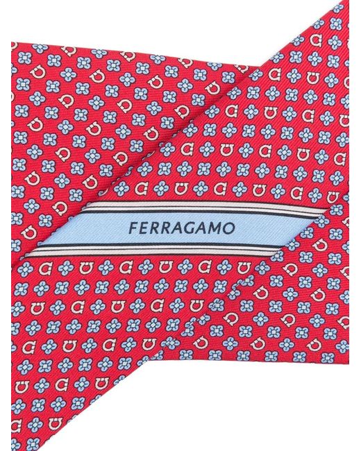 Ferragamo Pink Patterned Tie for men