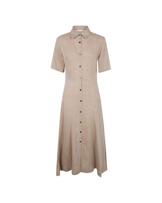 Antonelli Natural Mélange-Effect Shirt Dress