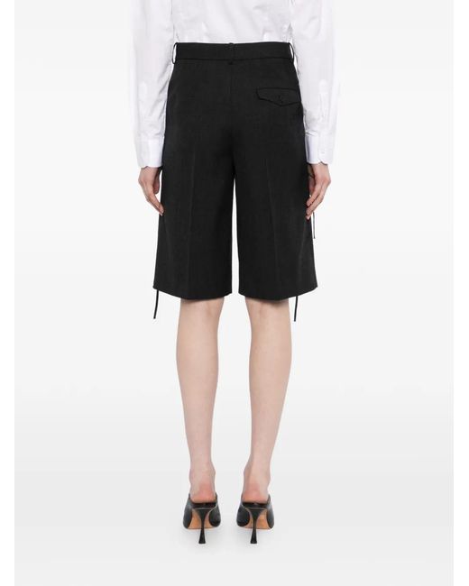 JNBY Black Fringe A-Line Shorts