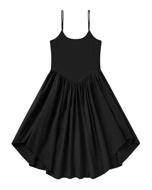 Citizens of Humanity Black Ari Spaghetti-Strap Midi Dress