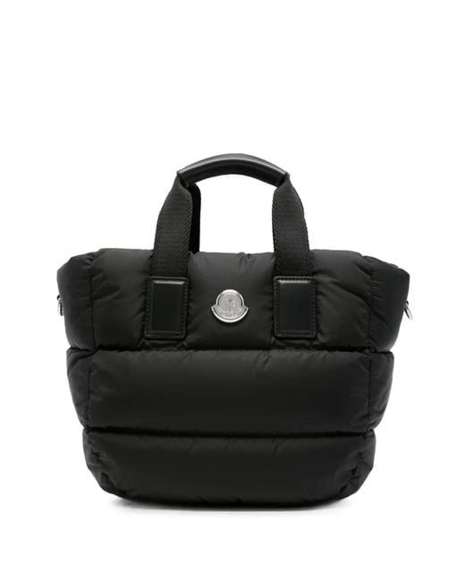 Moncler Black Mini Caradoc Quilted Tote Bag