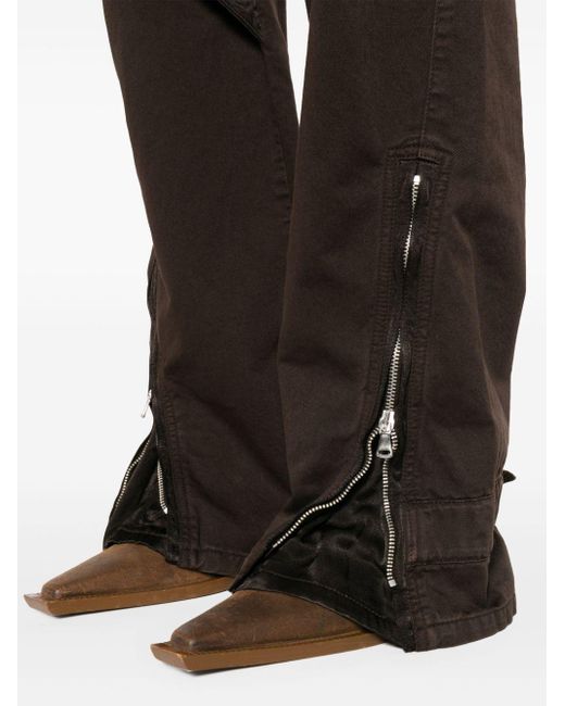 Pantalon en sergé de coton à poches cargo Blumarine en coloris Black