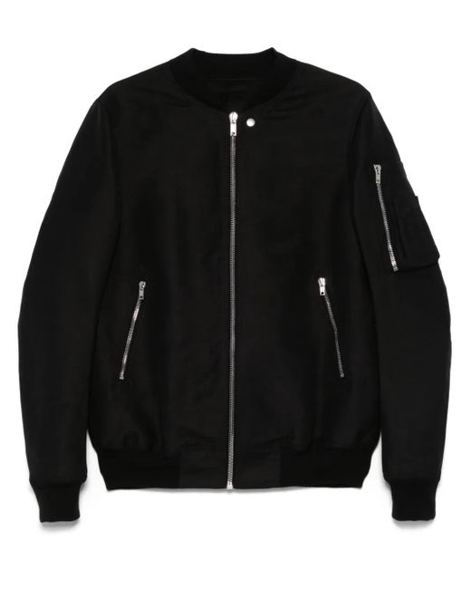 Rick Owens Black Classic Flight Jacket for men