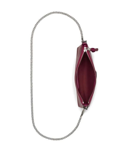 Marc Jacobs Purple The Pochette Logo-Plaque Cross Body Bag
