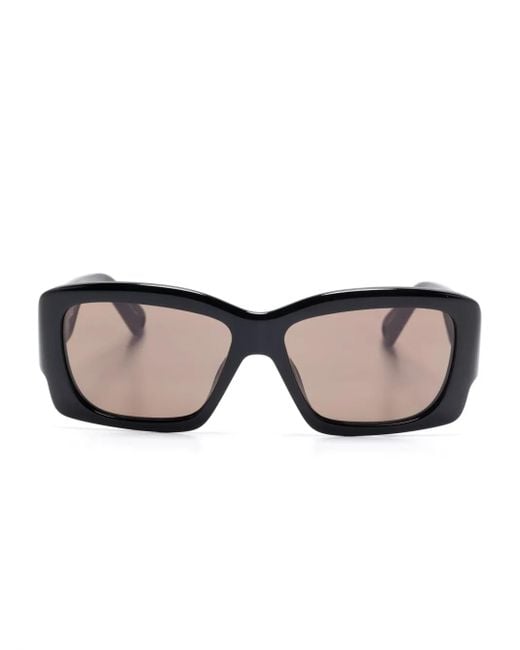 Gafas de sol con montura rectangular Jacquemus de color Black