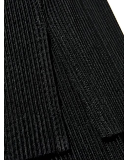 Homme Plissé Issey Miyake Black Pleated Top for men