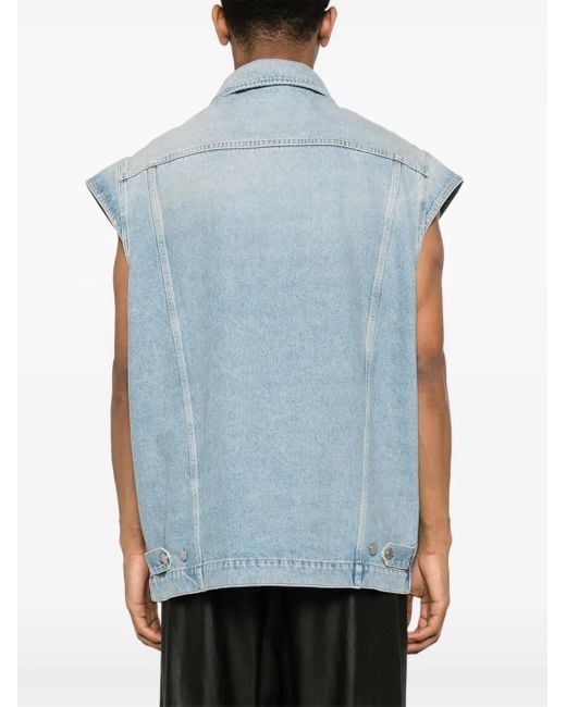 Martine Rose Blue Blewas Denim Gilet