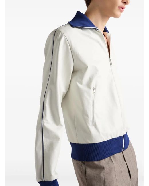 メンズ Prada レザージャケット White