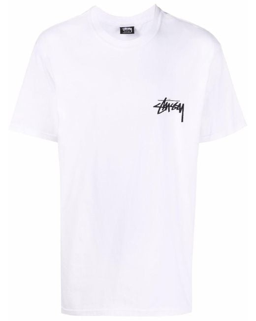 Stussy T-shirt Met Logoprint in het White voor heren