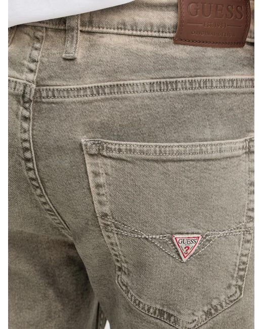 Guess Gray Logo-Detail Jeans for men
