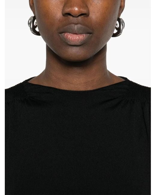 Alexander Wang Black Ruched Top