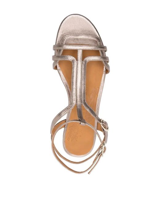 Chie Mihara Pink 15Mm Leather Open-Toe Sandals