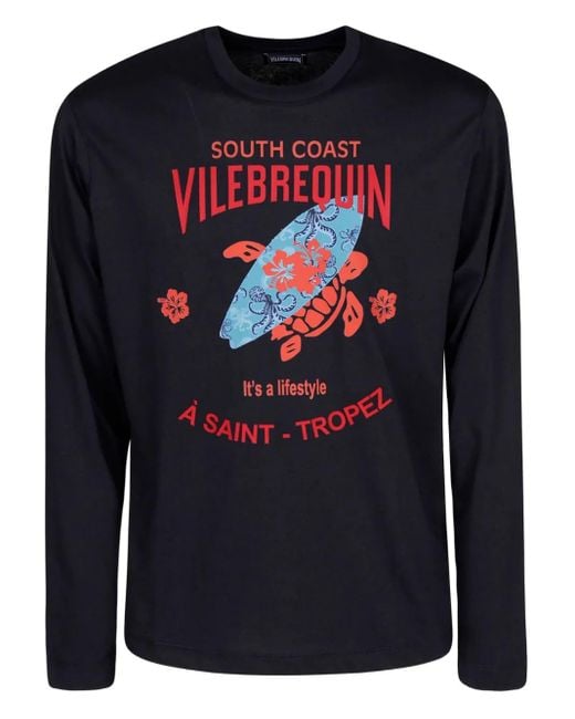 メンズ Vilebrequin グラフィック ロングtシャツ Blue