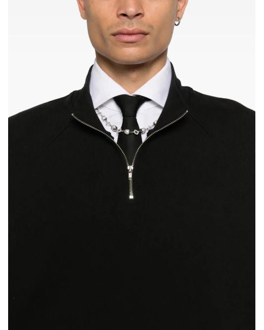 Willy Chavarria Black Veste À Fermeture Zippée for men